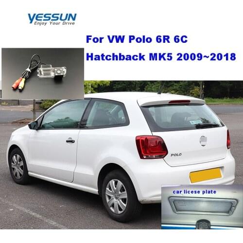 Yessun HD CCD Night Vision Car Rear View Reverse Backup Camera Waterproof For Volkswagen Polo 6R 6C Hatchback MK5 2009~2018