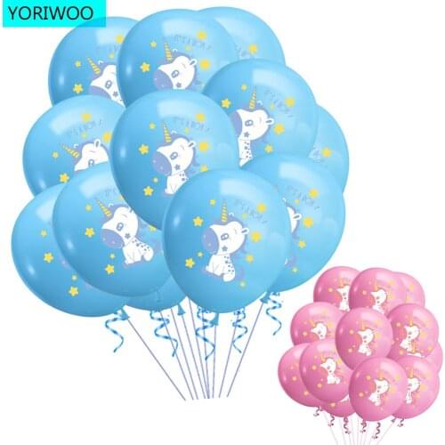 YORIWOO Oh Baby Shower Boy Girl Unicorn Balloon Confetti Gender Reveal Party Babyshower Baloons Birthday Party Decorations Kids