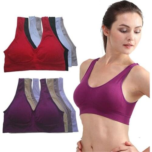 Wireless Seamless Bra Push Up Women Crop Top Fitness Workout Brasier Mujer Plus Size Underwear Black White Pink Bras for Women