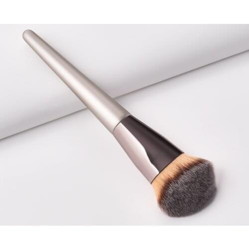 1PC Large Foundation Makeup Brushes Coffee Handle Very Soft Hair Blush Powder Make Up Brush Face Beauty Cosmetic Tools