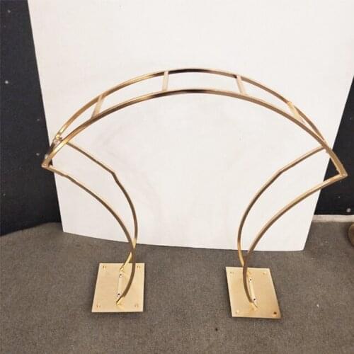 10pcs)60cm tall)Luxury gold metal circle hoop flower stand wedding table centerpieces yudao1974