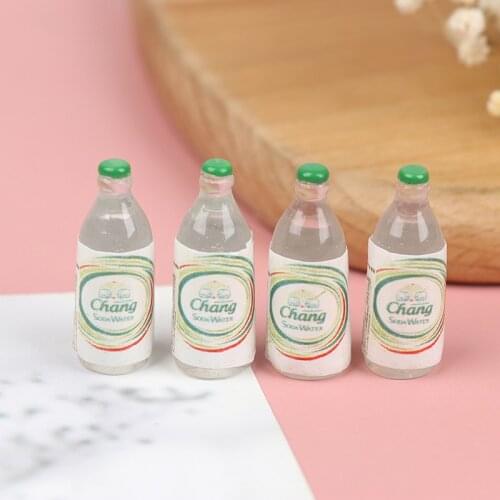 10Pcs 1:12 Dollhouse Miniature Soda Drinks Bottles Model Dolls Kitchen Food Toys