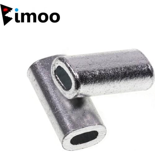 100pcs Pack Premium Single Aluminum sleeves for monofilament Rigging Trace Leader Crimps 1.0mm 1.2mm 1.5mm