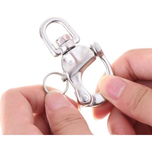 70mm Stainless Steel Quick Release Boat Chain Shackle Swivel Snap Hook