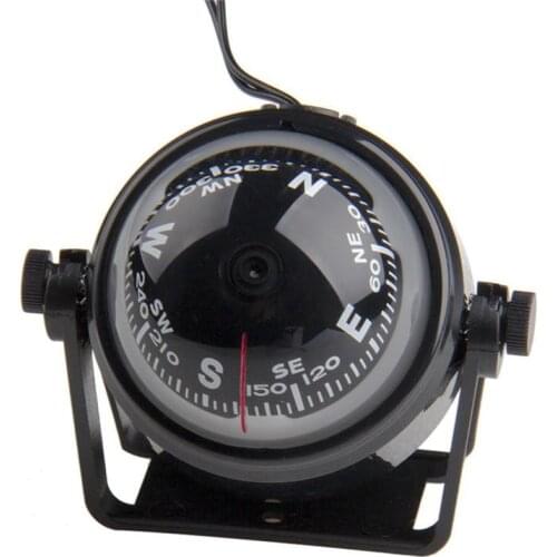 Car Travel Marine Compass Magnetic For Boat Sea Marine Quality With Pivoting LED Compass Adjustable High Light U5S2