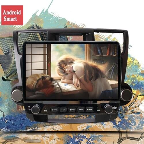 Car Radio Multimedia no 2 din android Video Player Navigation GPS For Toyota Highlander 2 XU40 2007 2008 2009 2010 2011 12 2013