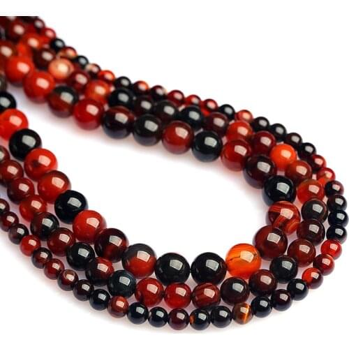 Natural Stone Dream Agates Beads Round Gem Loose 15" Strand 4 6 8 10 12 14MM Beads for Jewelry Making DIY Bracelets Necklaces