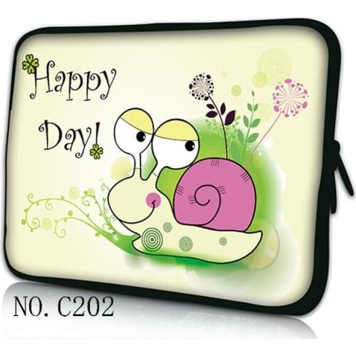 Lovely Snail Laptop Sleeve 11" 12 13 14 15 15.6 17 inch notebook case Soft bag For Macbook Air Pro Retina Tablet Pocket