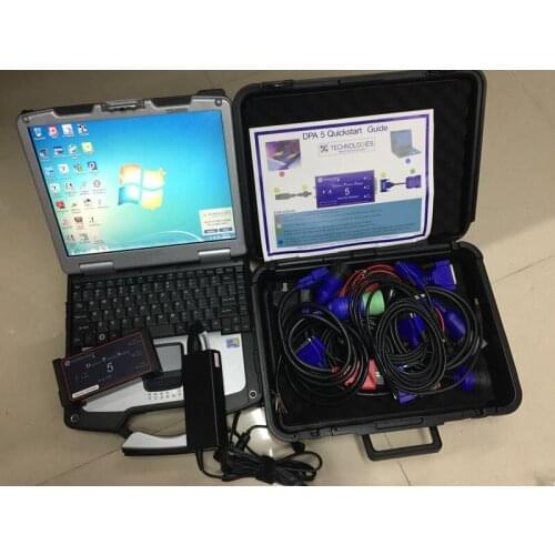 Dpa5 Dearborn Protocol Adapter 5 heavy duty truck diagnostic scanner FULL CABLE software installed in laptop cf30 ready to work