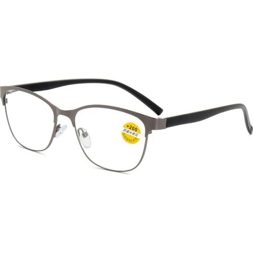 Elbru Full Frame Metal Anti-blue Light Reading Glasses Ultra Light Resin Lens Comfortable Reading Glasses +1.0 1.5 to +4.0