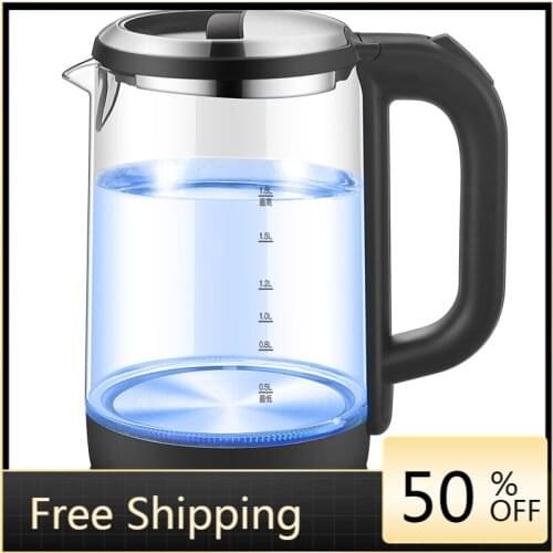 Water Kettle Electric Hot Water Kettle Camping Electric Samovar Kettle Glass Portable Chaleira Esmaltada Kettle With Whistle