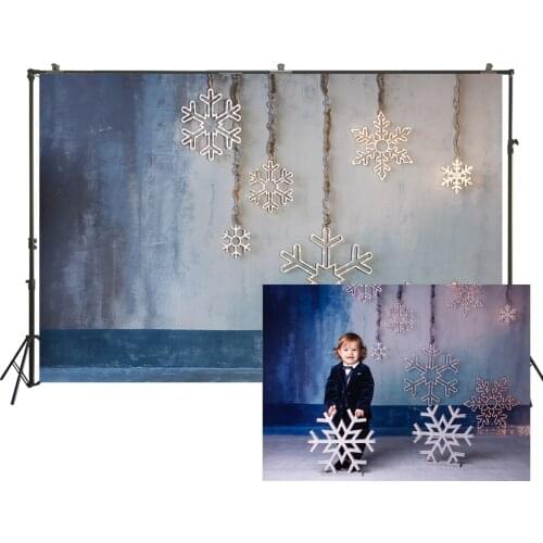 HUAYI Christmas Backdrop Christmas Snowflake Holiday Family Party Photography Backdrop Child Baby Photo Background W-3498