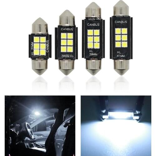 Festoon 31mm 36mm 39mm 41mm High Quality Super Bright LED Bulb C5W C10W Car License Plate Light Auto Interior Reading Dome Lamp