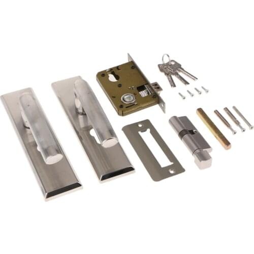 Creative Stainless Steel Privacy Handle Bathroom Lock Lever Set