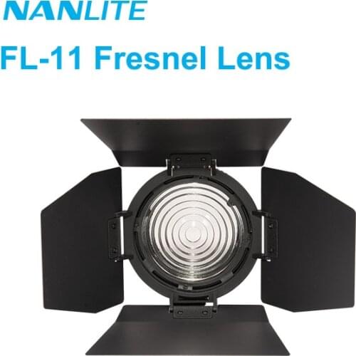Nanguang FL-11 Fresnel Lens for NANLITE Forza 60 60B Photography light with barndoor beam control