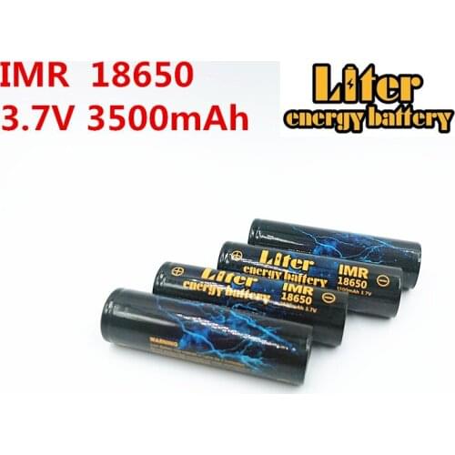 Liter energy battery 100% original 5PCS IMR18650 3.7V 3500MAH 4.8A 18650 Rechargeable battery use battery core for Flashlight