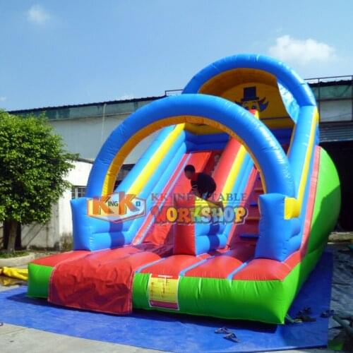 Inflatable dry circus clown slide for Adult and Children