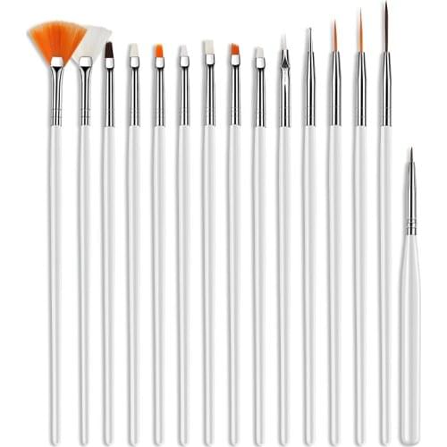 Nail Brush For Manicure Gel Brush For Nail Art 15Pcs/Set Brush For Gel Nail Polish Painting Drawing acrylic nail brush set