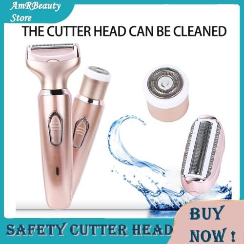 New Professional Portable 2 In 1 Female Shaver Epilator Face Body Shaving Machine Trimmer Razor for Intimate Areas