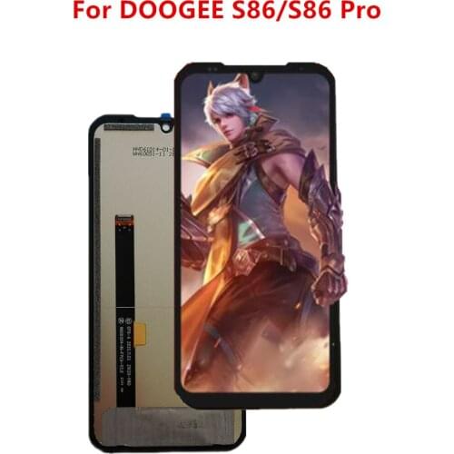 New Original 6.09'' LCD Display + Touch Screen Digitizer Assembly Replacement Glass For DOOGEE S86/S86 Pro Mobile Phone