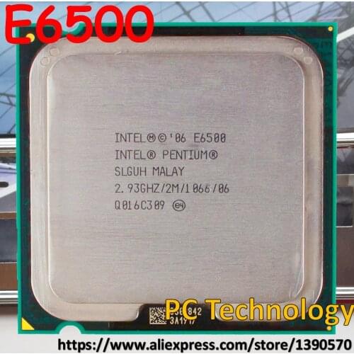 Original Intel Pentium E6500 Dual Core CPU (2.93GHz,2M,1066MHz,775pin,45nm processor free shipping ship out within 1 day