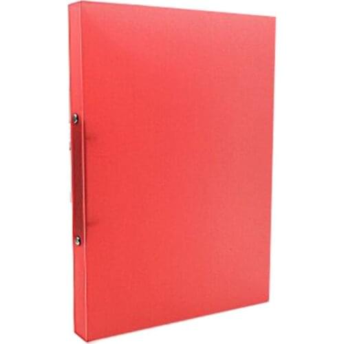 A4 Clip File Folder Transparent Candy Color Loose Leaf Binder Storage Organizer Office Supply