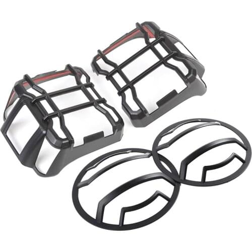 Front Headlights Guard Tail Lights Guard Trim Frame for Jeep Wrangler Jl 2018 2019 2020