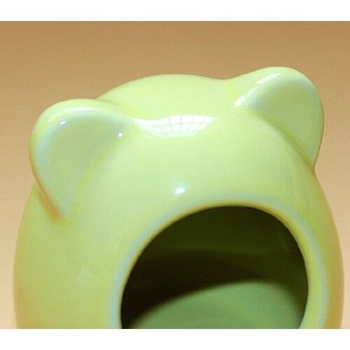 Suitable for planting flowers, small hamster ceramic nest, cool room, cool down, cat head igloo, cute heat dissipation room