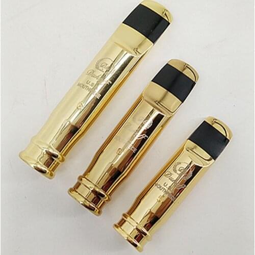 Professional Brand New Tenor Soprano Alto Saxophone Metal Mouthpiece Gold Lacquer Mouthpiece Sax Dukoff Mouth Pieces Size 56789