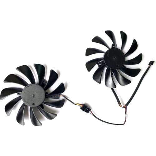 2PCS DIY Cooling Fan 95mm 4pin CF9010H12S PLD10010S12H For Gigabyte RTX2070 GTX1660Ti GTX 1650 RTX 2060 2070 Card Cooling Fans