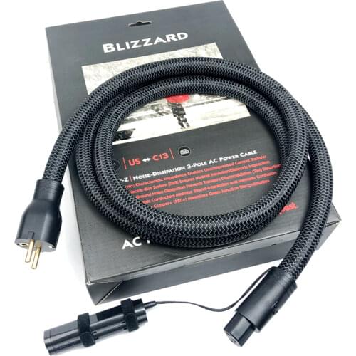 Blizzard High-Purity True-Concentric US / EU Plug Audio Power Cable with 72V DBS