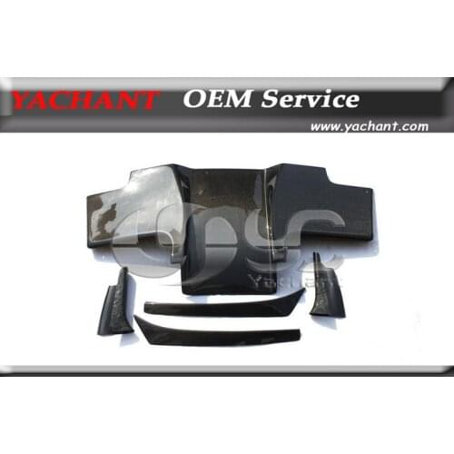 Carbon Fiber RE Pro Style Rear Diffuser with Blade 5 pcs Fit For 1992-1997 RX7 FD3S