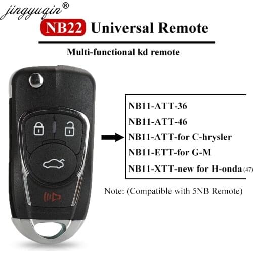 Jingyuqin NB22 Universal Multi-functional kd900 remote 4 Button NB series key for KD900 URG200 remote Master