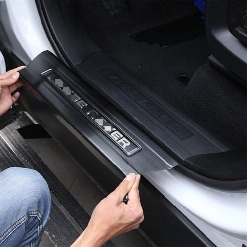 4Pcs Stainless Steel Interior Door Sill Scuff Plate Threshold For Land Rover Range Rover Sport 2014-2019 Car Accessories