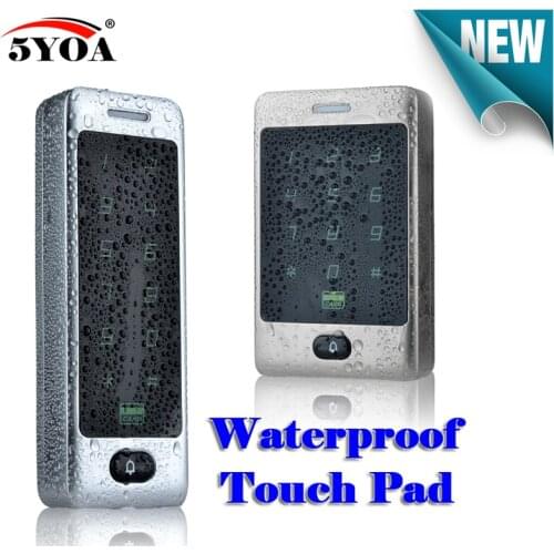 Waterproof Touch Metal RFID Access Control Electronic Door Lock Electric Gate Opener Smart Keypad Case Reader 125khz ID Card