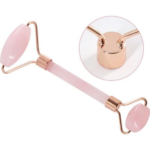 Rolling Effective Electroplating Practical Neck Facial Non-pollution Durable Portable Artificial Jade Massage Wheel Exquisite