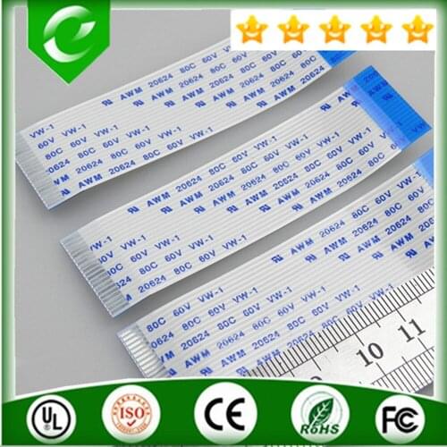 High quality hot sale AWM 20624 80C 60V 1.0mm 20pin 80mm length type B Electronic Flexible Flat FFC Ribbon Cable 5pcs/lot