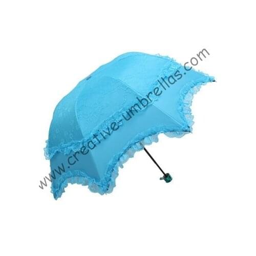 Princess umbrellas,100%sunscreen,UPF>50+,ladies'parasol,8k ribs,black silver coating,pocket parasol,UV protecting,arched lacing