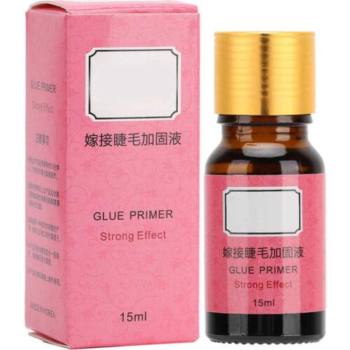 15ml Eyelash Extension Glue Primer Long Lasting Grafting Eyelash Enhancer Liquid Waterproof Anti-oil Eyelash Glue