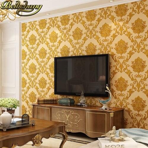 Beibehang papel de parede 3D European Damascus Wallpapers for wall papers home decor Bedroom Living Room background wall paper