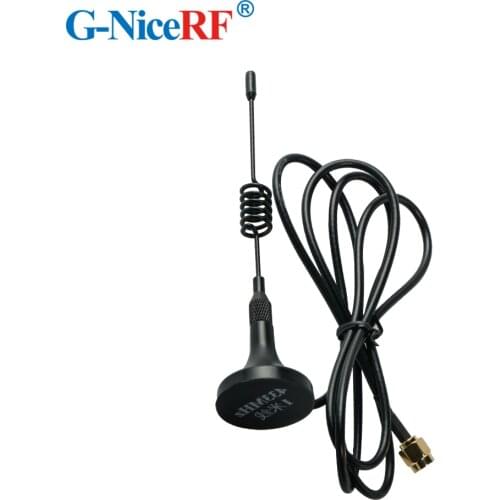 5pcs/lot SW433-XP1M Male SMA head 433MHz Anti-vibration Sucker Antenna with 1meter cable for Wireless Module