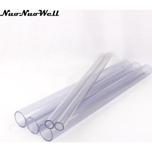 50cm length NuoNuoWell PVC Outer diameter 20mm Pipe Water Pipe Garden Irrigation Transparent Tube Fish Tank Aquarium Pipe