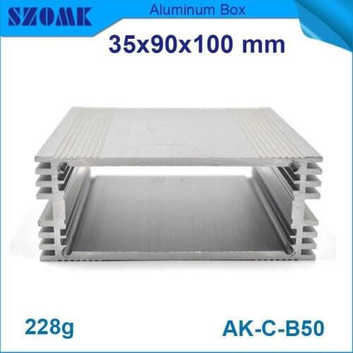 Aluminum PCB box 4 pcs/lot in silver color for GPS tracking with Good heat dissipation aluminum box fit PCB size 29.25x72.35mm