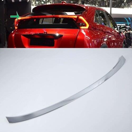 Car Accessories Exterior ABS Rear Trunk Spoiler Wing Molding Strip Cover Trim For Mitsubishi Eclipse Cross 2018 Car-styling