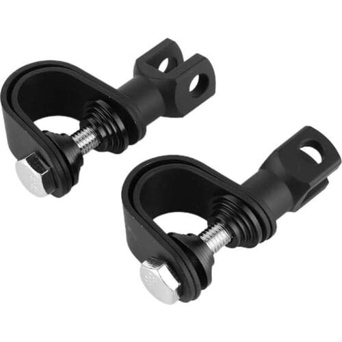 Motorcycle Refitting 25‑32MM Adjustable Foot Pegs Bracket Universal U‑Shaped Clip Footrest Kit Motorcycle Refitting