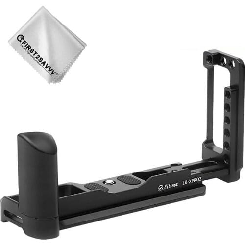 Quick Release L Plate Bracket Holder Hand Grip for Fuji Fujifilm X-Pro3 XPRO 3 Camera, Benro Arca Swiss Tripod Head