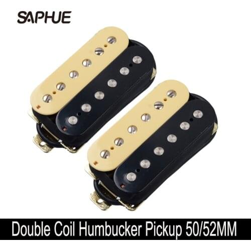 Dula Coil Open Style Humbucker Electric Guitar Pickup Bridge Pickup Ivory/Black