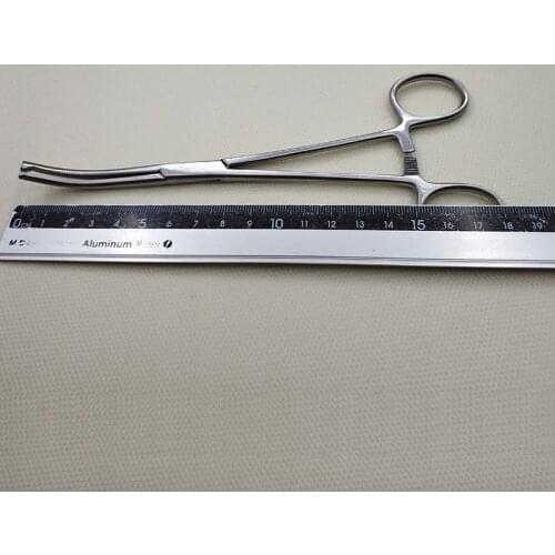 Hemostatic forceps with hook buckle forceps Cook forceps 18cm20cm elbow full tooth pliers with hook