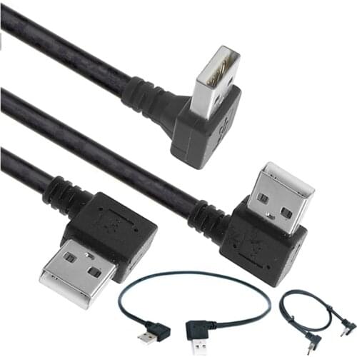 USB A Male to USB A Male 90 degree Left /Right /Up/Down Angle adapter Extension Adapter cable USB2.0 male to Male cord 50cm