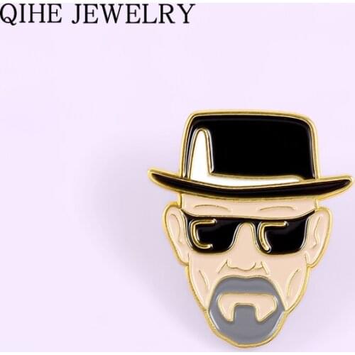 Leon Enamel pin Classic Movie Role Killer Brooch Film Fans Alloy Lapel Pins Backpack Hat Badge Punk Jewelry Gift for Women Men
